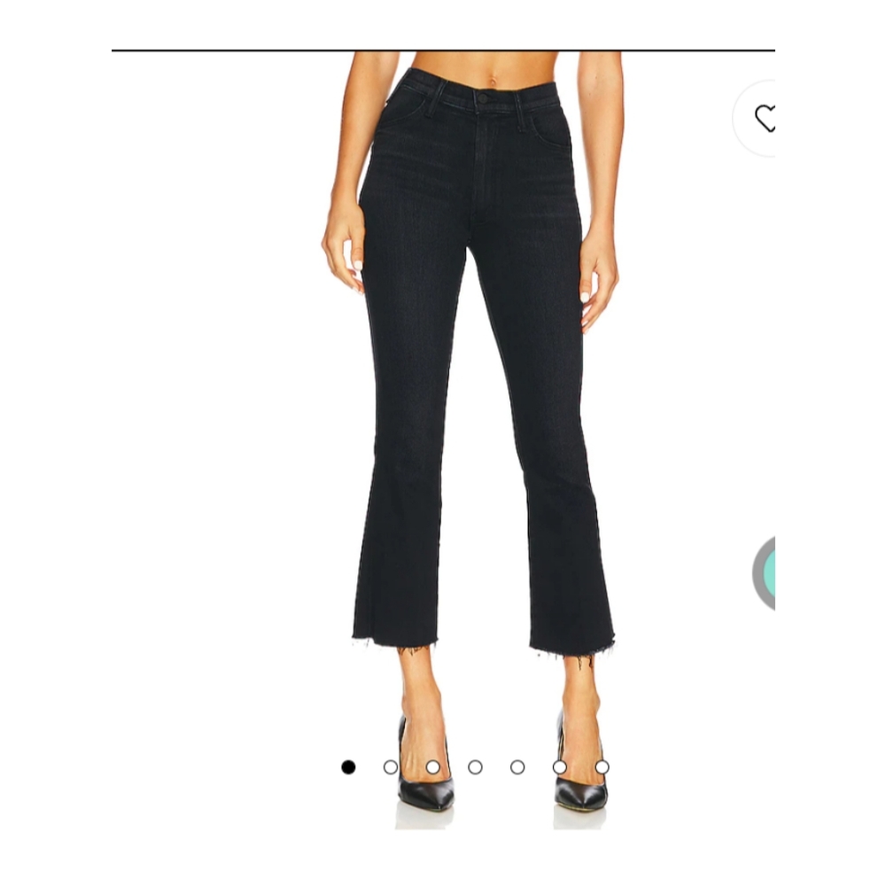 mother the hustler ankle fray encounters at night high rise ankle flare jeans - Picture 11 of 14